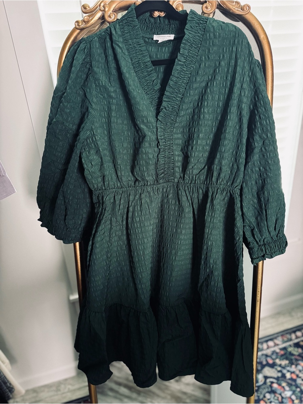 Chic Soul “All I See Is You Dress” in Hunter Green - 2X - New In Package